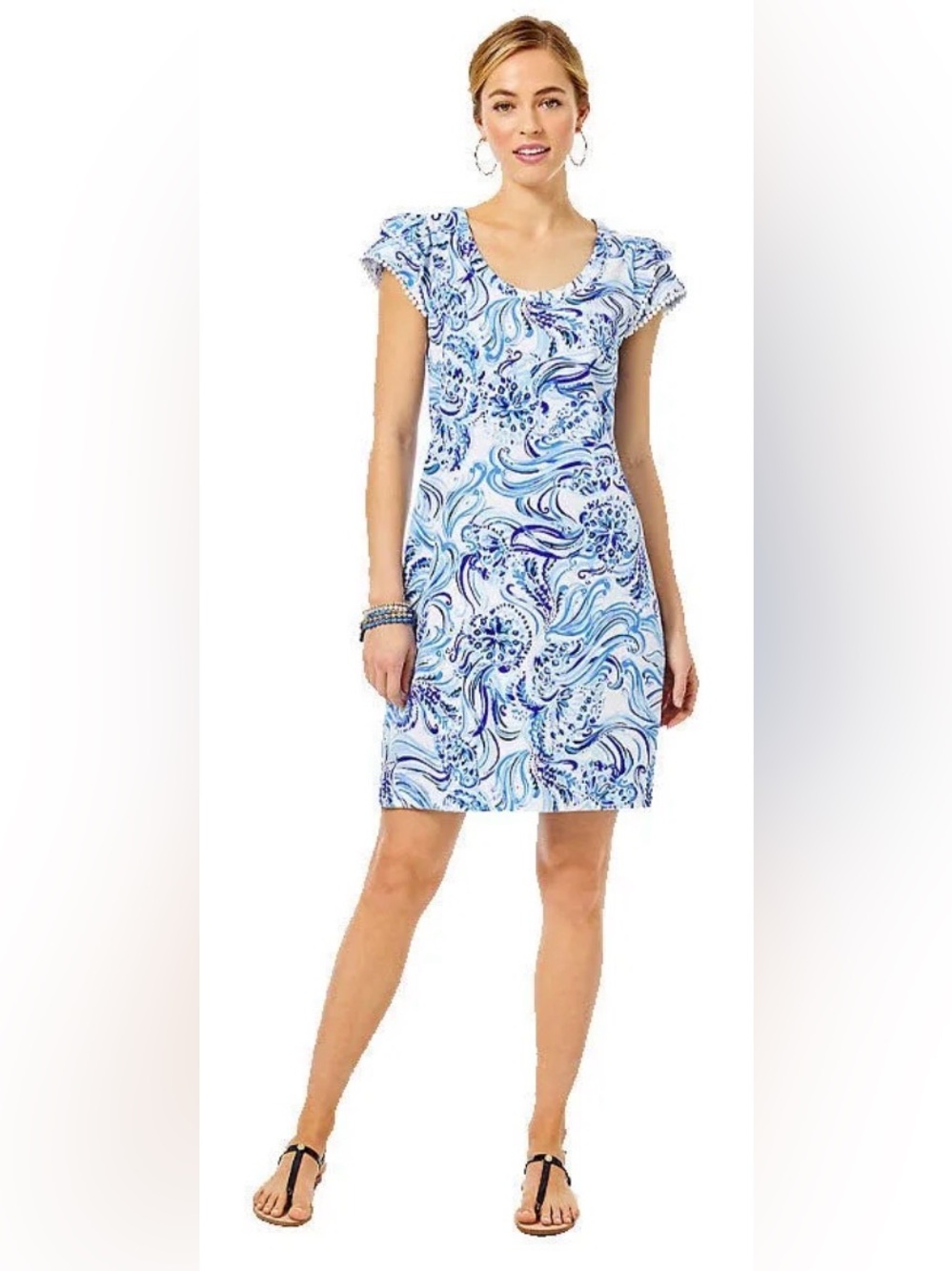 NWOT Bridgitte Cotton Shift Dress resort white dont be jelly